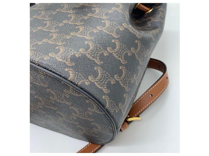Céline Serene Triumph Canvas Rucksack Braun - Ansicht 4