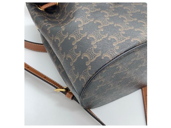 Céline Serene Triumph Canvas Rucksack Braun - Ansicht 5