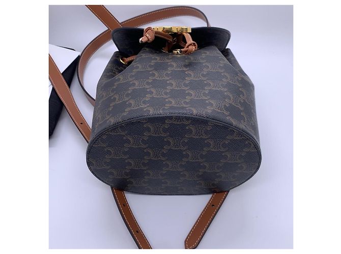 Céline Serene Triumph Canvas Rucksack Braun - Ansicht 6