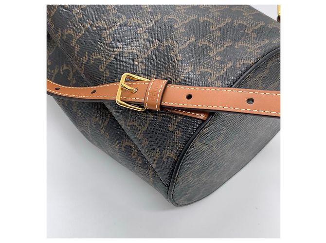 Céline Serene Triumph Canvas Rucksack Braun - Ansicht 8