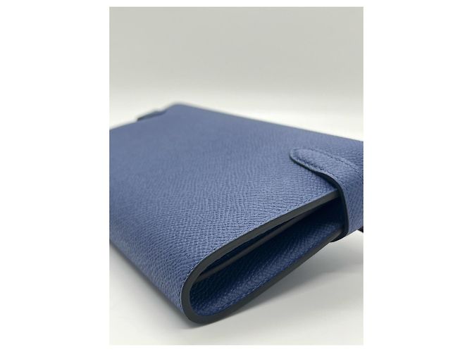 Portafoglio Hermès Kelly in pelle Epsom Blu Agate - vista 3