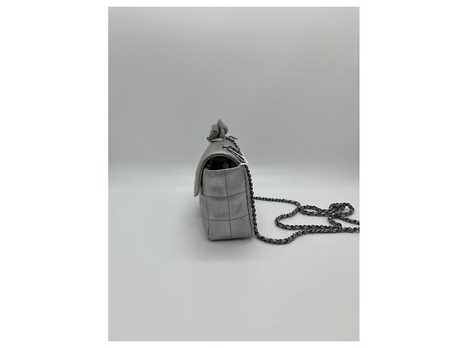 Chanel CFmini Borsa in pelle argento - vista 2