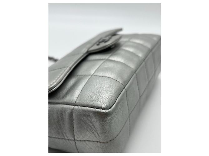 Chanel CFmini Borsa in pelle argento - vista 3