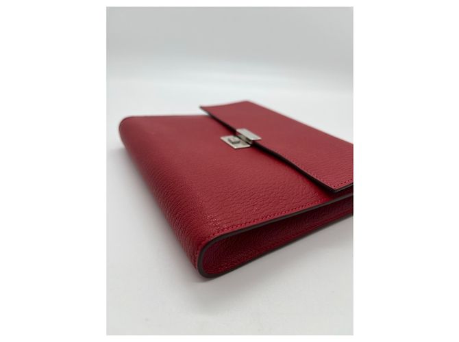 Cartera Hermès Love Hermes de cuero rojo Roja - vista 6