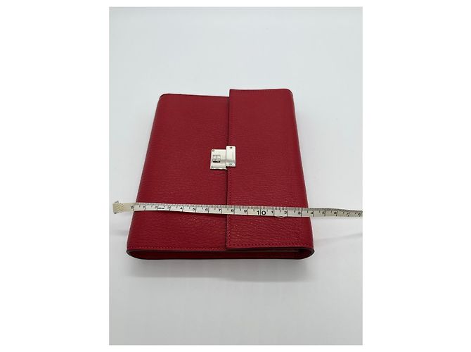Cartera Hermès Love Hermes de cuero rojo Roja - vista 8