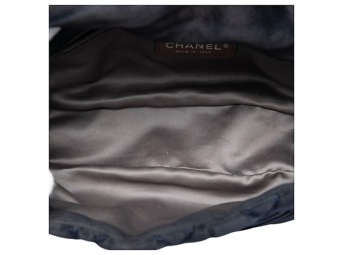 Chanel Black Medium CC Quilted Satin Single Flap Nero - vista 4