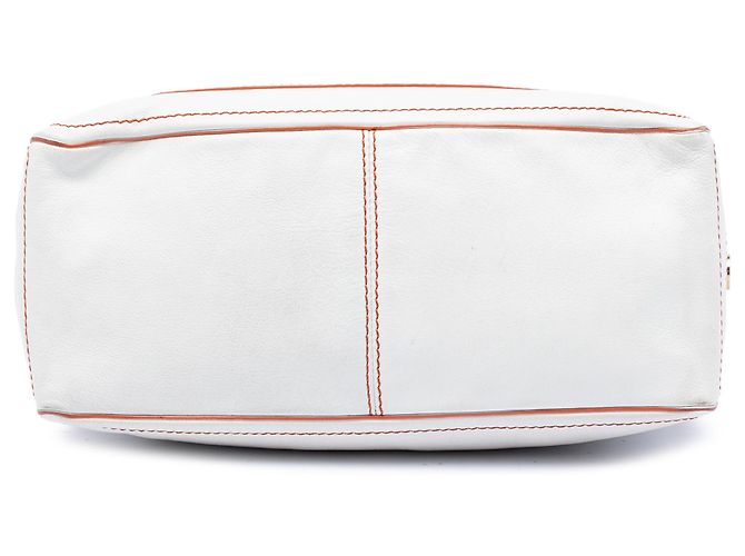Céline Borsa Boogie in pelle bianca Celine Bianco - vista 3