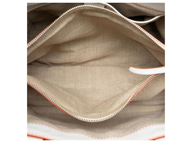 Céline Borsa Boogie in pelle bianca Celine Bianco - vista 4