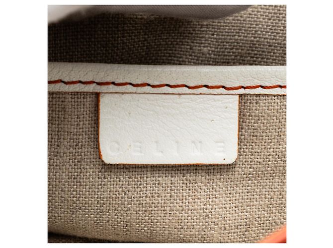 Céline Borsa Boogie in pelle bianca Celine Bianco - vista 5