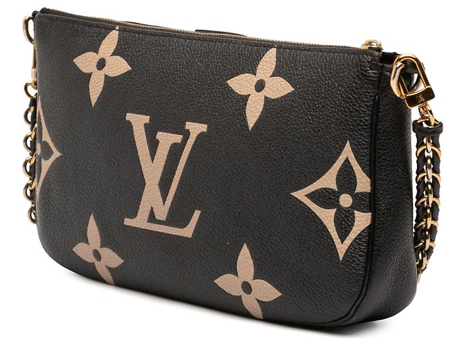 Louis Vuitton Multi Pochette Accessoires aus Empreinte Monogram Giant Leder zweifarbig schwarz - Ansicht 2