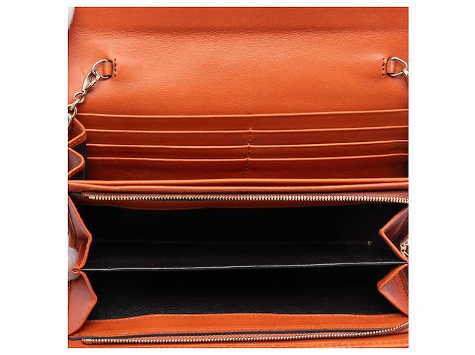 Portafoglio con catena Gucci Orange Guccissima Dice Arancione - vista 4