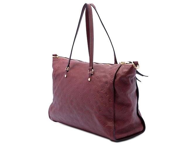 Louis Vuitton Red Monogram Empreinte Lumineuse GM Rosso Bordò - vista 2
