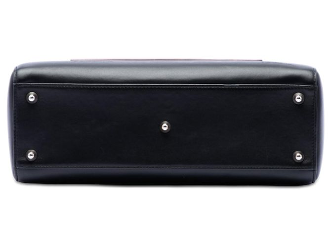 Tote Lady Dior grande in pelle di vitello nera Nero - vista 3