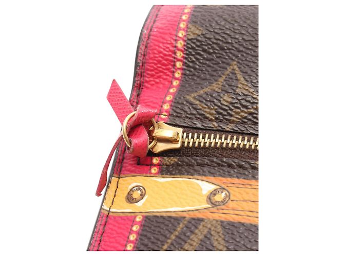 Pochette Weekend Summer Trunks Monogram Marrone Louis Vuitton - vista 10
