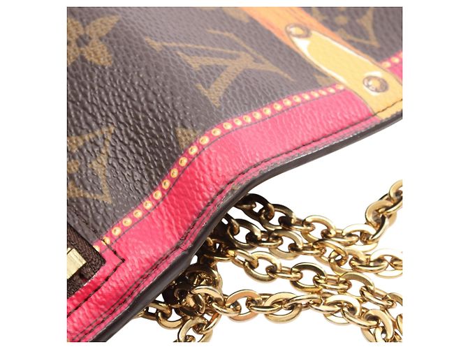 Pochette Weekend Summer Trunks Monogram Marrone Louis Vuitton - vista 8