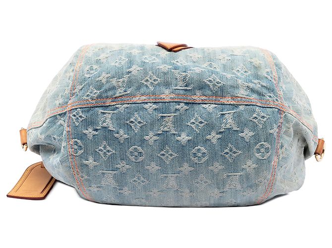 Louis Vuitton Blue Monogram Denim Sunshine Blu chiaro - vista 3