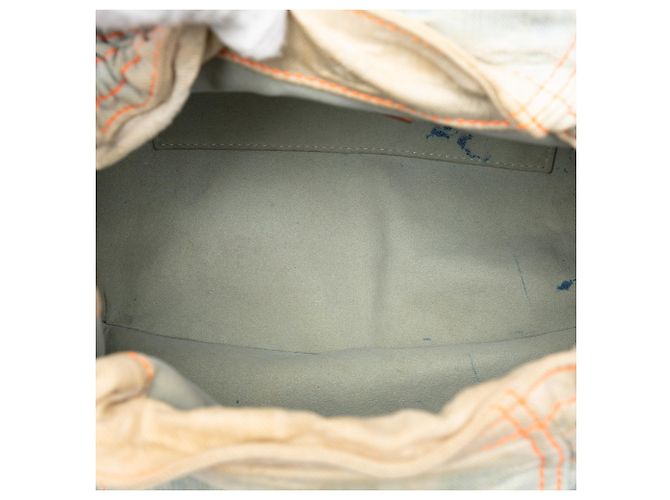 Louis Vuitton Blue Monogram Denim Sunshine Blu chiaro - vista 4