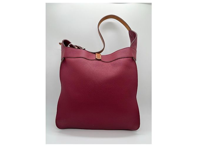 Hermès Love Paris Borsa a Tracolla in Pelle - Fuschia - vista 2
