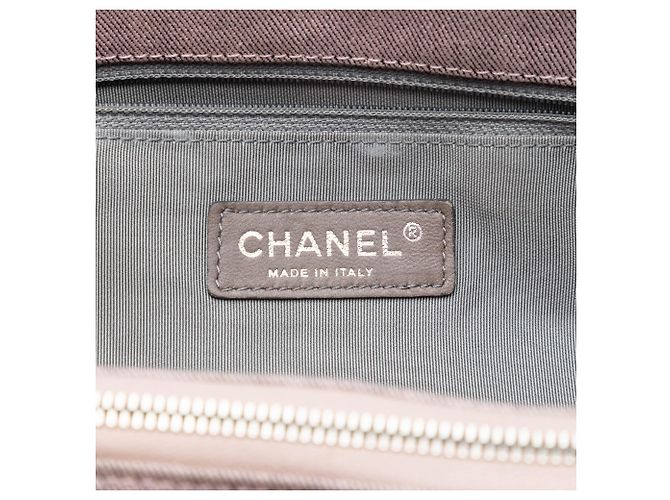 Chanel Pink Large CC gesteppter Denim Tote - Ansicht 5