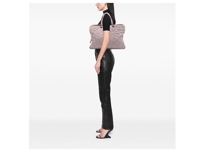 Chanel Pink Large CC gesteppter Denim Tote - Ansicht 6