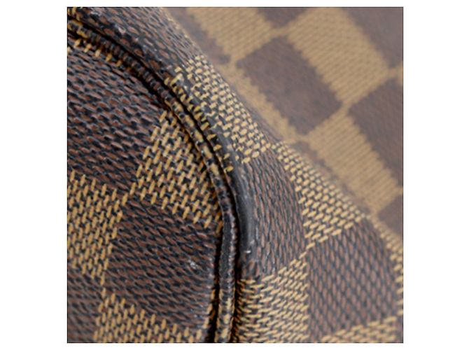 Louis Vuitton Marrone Damier Ebene Neverfull MM - vista 17