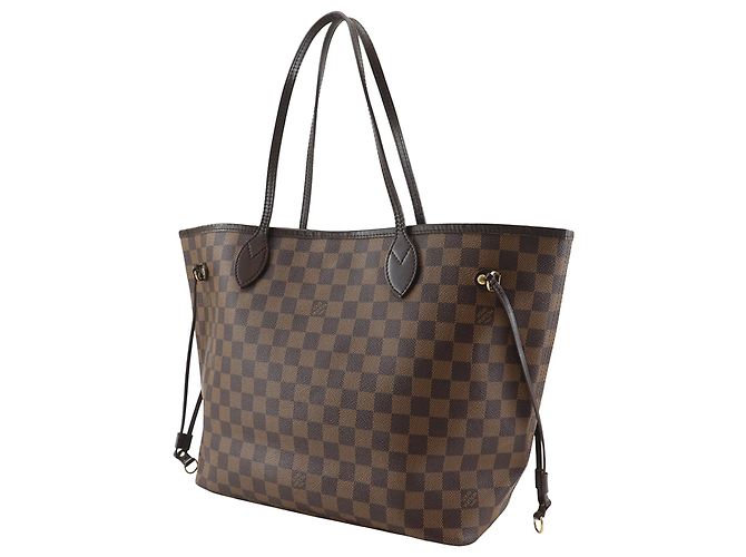 Louis Vuitton Marrone Damier Ebene Neverfull MM - vista 2