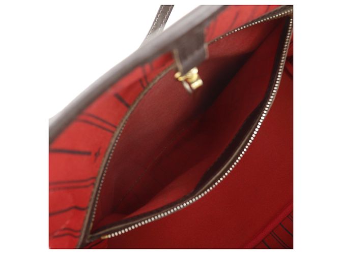 Louis Vuitton Marrone Damier Ebene Neverfull MM - vista 5