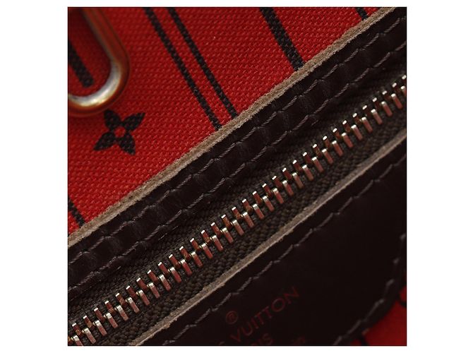 Louis Vuitton Marrone Damier Ebene Neverfull MM - vista 8