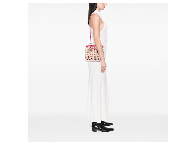 Lady Dior in rafia intrecciata beige Medium - vista 6