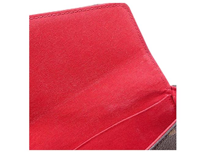 Louis Vuitton Pochette Felicie Monogram World Tour Marrone - vista 13