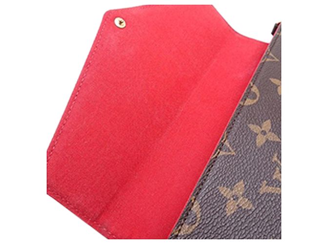 Louis Vuitton Pochette Felicie Monogram World Tour Marrone - vista 15