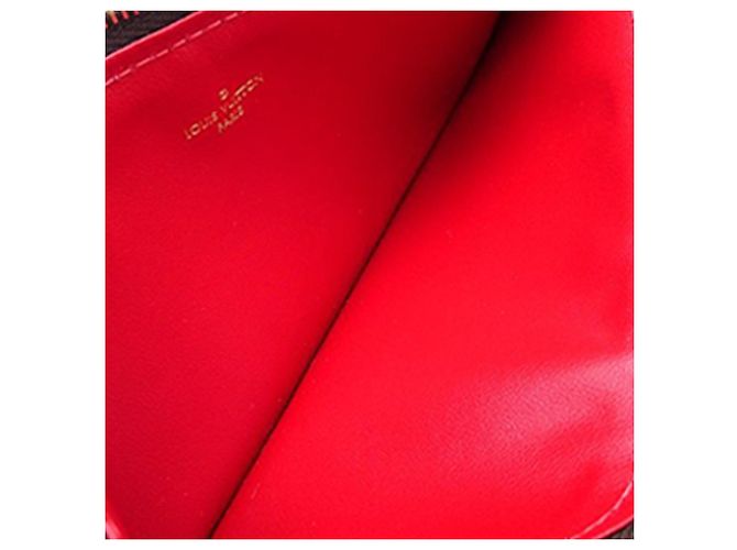 Louis Vuitton Pochette Felicie Monogram World Tour Marrone - vista 18