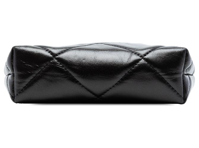 Clutch Chanel Black Small CC Quilted Lambskin Kisslock Frame Negro - vista 3