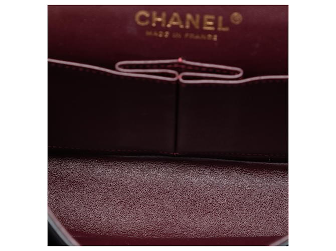 Chanel Black Small Classic Lambskin Double Flap Nero - vista 4