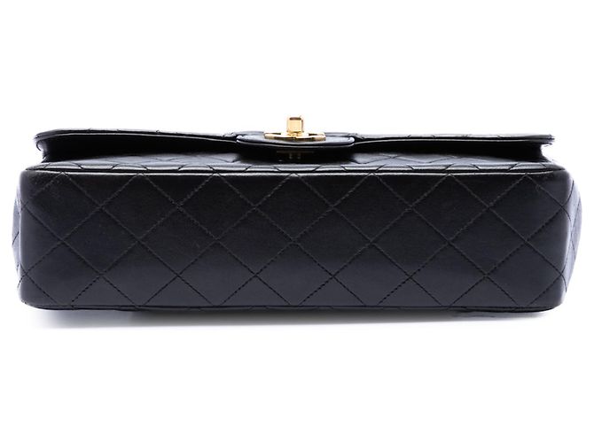 Borsa Chanel Black Medium Lambskin Kelly Parent Top Handle Nero - vista 3