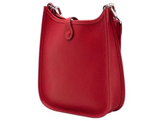 Hermès Red Clemence Evelyne I TPM Rosso - vista 2