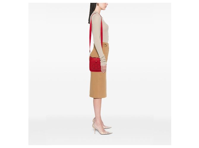 Hermès Red Clemence Evelyne I TPM Rosso - vista 6