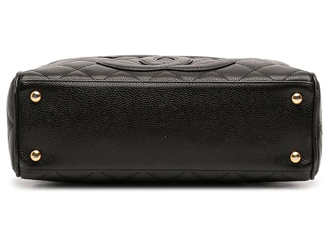 Borsa Bowling Chanel Black CC in Caviar trapuntato Nero - vista 3