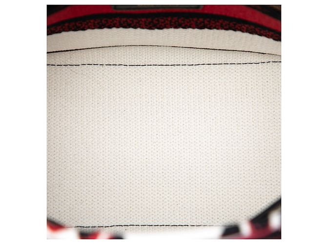Dior Cupidon Lady D Lite aus bestickter Leinwand weiß Medium - Ansicht 4