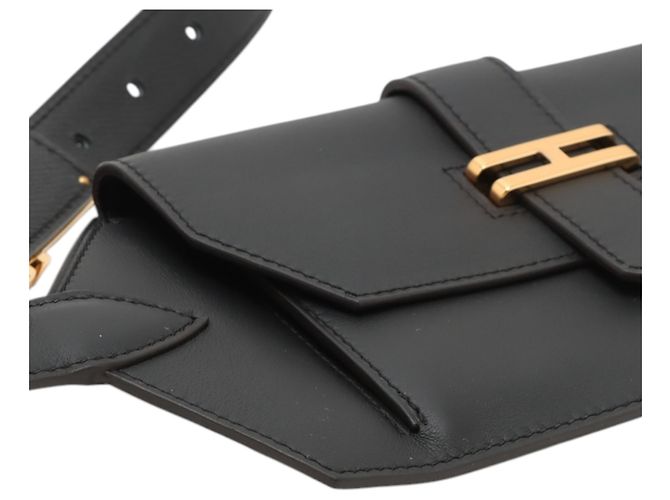 Borsa a cintura Hermès Black Swift Elan Pocket 24 Nero - vista 6