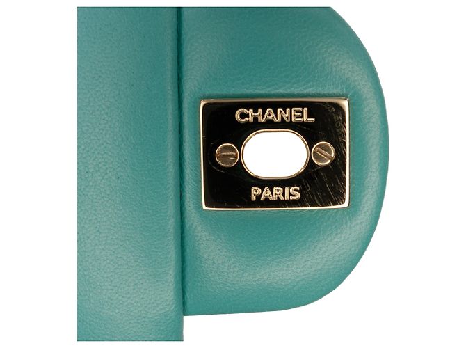 Chanel Green Mini Square Classic Lambskin Single Flap Vert - vue 6