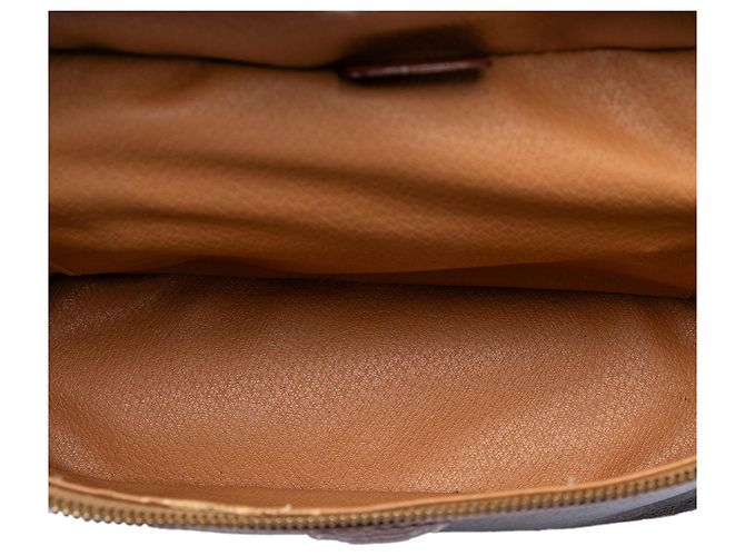 16 Céline Celine Brown Macadam Coated Canvas Vanity Bag - view 4