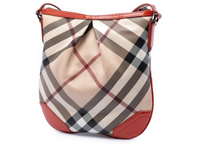 Burberry Beige Supernova Check Coated Canvas Dryden Crossbody - vista 2