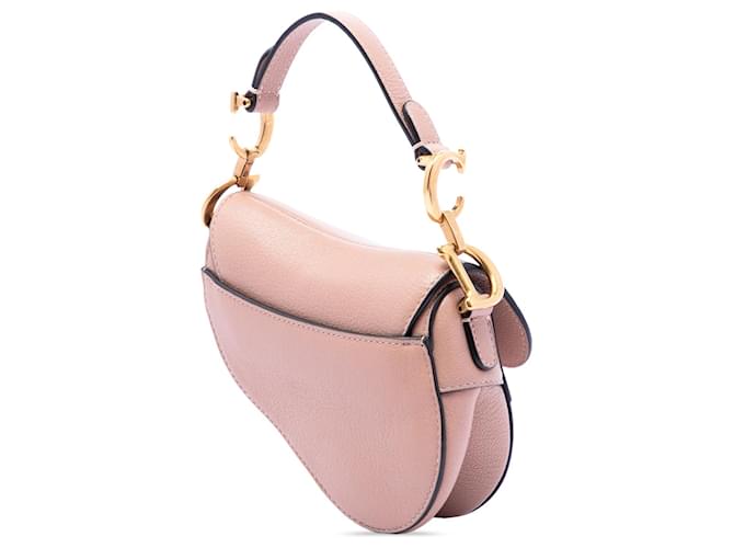 Borsa Saddle Dior in capretto micro marrone Carne - vista 2