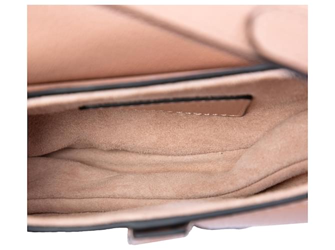 Borsa Saddle Dior in capretto micro marrone Carne - vista 4