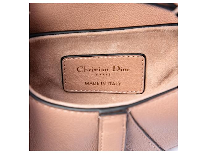 Borsa Saddle Dior in capretto micro marrone Carne - vista 5