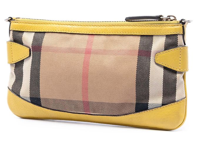 Burberry Beige House Check Canvas Bridle Langford Crossbody - vue 2