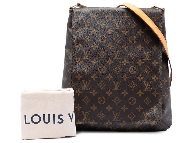 Louis Vuitton Marrom Monogram Musette Salsa Alça Longa - vista 7
