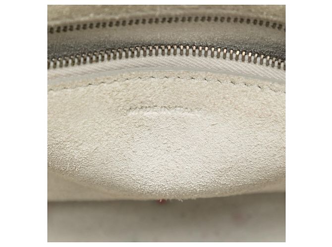Céline Borsa a secchiello Seau Sangle in pelle di vitello a grana morbida bianca Celine Small Bianco - vista 5