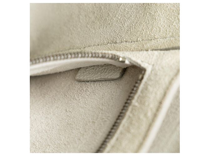 Céline Borsa a secchiello Seau Sangle in pelle di vitello a grana morbida bianca Celine Small Bianco - vista 6